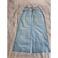 ราคา Uniqlo กระโปรงยีนส์ทรงAสีอ่อนซิปหน้าผ่าหน้างานสวยเอว27สะโพก37ยาว32.5(งานมือสอง)10 (50060185955)