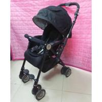 ราคา รถเข็นเด็กมือสอง Aprica Soraria DX สีดำ พร้อมซัพพอทแท้ครบชิ้น สภาพสวย 88% (1907119744)
