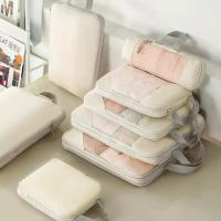 ราคา Travel Storage Bag Compressible Packing Cubes Carry on Travel Suitcase Luggage Organizer Foldable Waterproof HandbagTrav (27457011546)