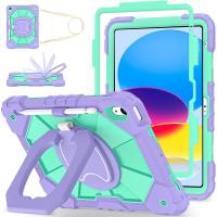 ราคา เคสเด็กสําหรับ iPad (A16) 11th Generation 11 2025, ขาตั้งหมุนได้และที่ใส่ดินสอและสายคล้องไหล่เคสกันกระแทกสําหรับ iPad 10th Generation 9th 8th 7th 6th 5th Gen,Air 2,Pro 9.7 (29736517265)