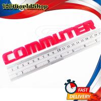 ราคา logo commuter สีแดง 1 ชิ้น โลโก้ คอมมิวเตอร์ COMMUTER RED แดง 1ชิ้น toyota commuter 2ประตู มีบริการเก็บเงินปลายทาง (21419163078)