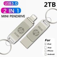 ราคา 2tb OTG แฟลชไดรฟ์ 2-in-1 USB 3.0 Pendrive/เหมาะสําหรับ I/โทรศัพท์ 1TB 512GB 256GB 128GB 64GB 32GB 16GB Pendrive เหมาะสําหรับทีวี I/O/S (26804342073)