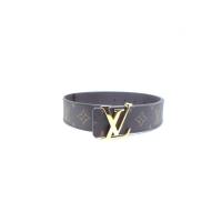 ราคา เข็มขัด Louis Vuitton Initials Monogram Reversible belt sz 80 32 มือ 2 ของแท้ 100% (28924767433)