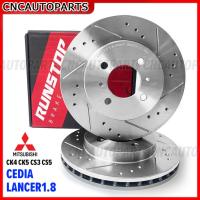 ราคา จานเบรคหน้า Mitsubishi LANCER ท้ายเบนซ์, CEDIA 1.8 ปี 1996-2002, CK4 CK5 CS3 CS5, NEW LANCER ปี 2001-2008 RUNSTOP SLOT (29206568540)