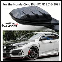 ราคา ฝาครอบกระจกมองข้างสําหรับ Honda Civic 10th FC FK 2016-2021 R Type-R LX EXT คาร์บอนไฟเบอร์และสีดํา (55660080681)
