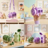 ราคา ขวดรถ AJ | แก้วน้ําขวดในรถยนต์ 2-in-1 น่ารัก: ขวดน้ําดื่มขนาด 550 มล. และของเล่น (47359417185)