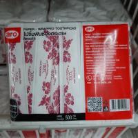 ราคา ไม้จิ้มฟัน ไม้จิ้มฟันซองกระดาษ ไม้จิ้มฟัน ตราเอโร่ แอโร่ Makro Aro Brand สินค้าแมคโคร ไม้จิิ้มผลไม้ บรรจุ 500 อัน (4423800817)