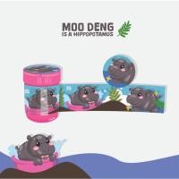 ราคา Hong Thai sticker : สติกเกอร์ติดขวดยาดมหงส์ไทย ลาย น้อง ฮิปโป (ขนาด 25 กรัม) (28412815615)