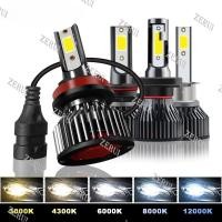 ราคา Zr สําหรับ 1 คู่ H7 H4 LED ไฟหน้ารถหลอดไฟ 4300 K 6000 K 3000 K 8000 K 12000 K หมอก H11 H1 H3 9005 Hb3 9006 Hb4 8000lm 60 W 12 V (27411265254)