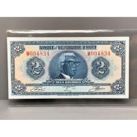 ราคา ธนบัตรรุ่นเก่าของประเทศเฮติ ชนิด2Courde ปี1979 UNC (14796918806)