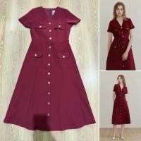 ราคา (ใช้โค้ดลดได้) mave petal dress สี red wine size M (57303181029)