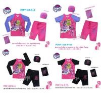 ราคา ชุดว่ายน้ำเด็ก โพนี่ **ลิขสิทธิ์แท้** ผลิตในไทย My Little Pony เสื้อ-กางเกง แยกชิ้น แถมหมวกว่ายน้ำ และถุงใส่ (13695146899)