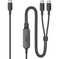 ราคา สาย Anker,6FT 2-in-1 USB C to USB C Cable 140W Max,Fast Charging สําหรับ 17/17 Pro Max/16 Series,MacBook Air/Pro, และอื่นๆ (Braided,) (57010250613)
