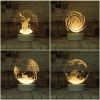 ราคา โคมไฟ LED แบบ 3D โคมไฟวินเทจ โคมไฟหัวเตียงสวยๆ (947274187)
