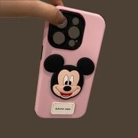ราคา การ์ตูนมิกกี้สี่มุมสองในหนึ่งเดียวสีทึบเคสโทรศัพท์เหมาะสําหรับiPhone16 15 14 13 12 11 Pro Max IXSMAX XR XSกันกระแทกกล้องฝาครอบป้องกันฮาร์ดปกหลัง (53905970736)