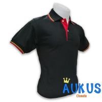 ราคา เสื้อโปโลสีดำ ปกดำขลิบแดงเหลือง แขนจั๊มเต็ม (3109500192)