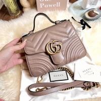 ราคา Like new ‼️ G u c c i top handle mini สีเบจ ปี2020 สภาพสวยมาก ใช้น้อย มุมไม่ถลอก ภายในสะอาด อะไหล่ทองสวย หนังทรงป่อง (20245729245)