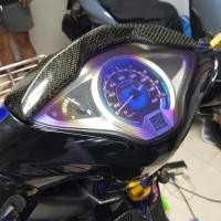 ราคา Wave125i กันรอยไมล์Wave125i (เวฟปลาวาฬ/ เวฟ125i LED) #สีไทเทเนี่ยม #รุ้งไทเท แผ่นละ100บาท (2454099039)