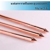 ราคา แท่งกราวด์ชุบทองแดง 30cm,50cm 3/8 [10mm] กราว์โหลด ต่อสายดิน (8970652107)