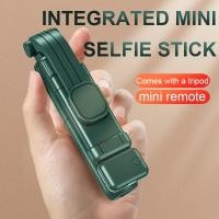 ราคา 2022 Wireless Selfie Stick Mini Tripod Bluetooth Extendable Monopod Remote shutter For IOS Android phone live vlog vide (21134852610)