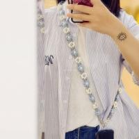 ราคา ทําเอง เชือกทอเชือกเส้นเล็กแฮนด์เมด ทําเอง เชือกโทรศัพท์มือถือดอกไม้สองสีเดซี่ยาวโทรศัพท์มือถือเชือกเส้นเล็กสาย ค โรสบอดี กระเป๋าโซ่แฮนด์เมดทําเองเชือกถักโฮมเมดวั (51208644804)