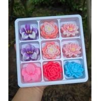 ราคา cutemold/ 12ชิ้น// ลายพิเศษ / พิมพ์ซิลิโคน พิมพ์วุ้น ขนมชั้น 5ซม ( โหล ) บัวปทุม บัวซ้อน กล้วยไม้หวาย เลือกแบบ (26763158996)