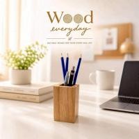 ราคา Wood everyday กล่องไม้ใส่เครื่องเขียน กล่องใส่ดินสอ กล่องใส่ปากกา (49010678178)