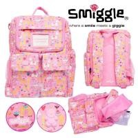 ราคา เป้นักเรียนหญิง กระเป๋าสะพายผญ smiggleแท้ กระเป๋านักเรียน สมิกเกิ้ล เป้ Big Adventures Ready Set Backpack smiggle ของแท้ (2965058523)