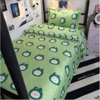 ราคา การเหลวของชุดเครื่องนอนผ้าฝ้ายโพลีพร้อมลายกบสีเขียว (48210662316)