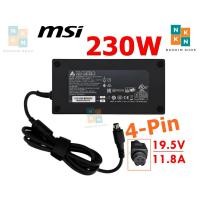 ราคา MSI Adapter ของแท้ 19.5V/11.8A, 230W หัว Jack 4-Pin สายชาร์จ อะแดปเตอร์ MSI GT76 GT62VR GT73VR GE73 Raider (43154469748)