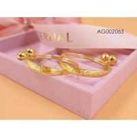 ราคา กำไลข้อเท้าเด็ก หนัก 2 สลึง (1 คู่) งานแกะลายดอกไม้ประณีต อ่อนหวานน่ารัก ของขวัญรับขวัญหลาน รุ่น AG002065 (41679500992)