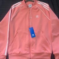 ราคา adidas track jacket สีชมพู size L (ผู้หญิง) แท้% (6215899404)