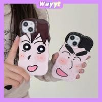 ราคา สินค้าใหม่for iPhone 15 Pro Max 14/13/12/11 พกง่ายๆ case เคสไอโฟน11 กันกระแทก การ์ตูน เครยอนชินจัง คลื่นสองชั้น case (24570378023)