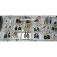 ราคา ต่างหูพลอยแท้ดัดลายลวดทองเหลือง/ทองแเเดง (45858331152)