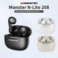 ราคา Monster N-lite 208 หูฟังไร้สายบลูทูธ 5.4 หูฟัง TWS ไฮไฟสเตอริโอกันน้ําหูฟังควบคุมแบบสัมผัสพร้อมระบบตัดเสียงรบกวน ENC (49952987095)