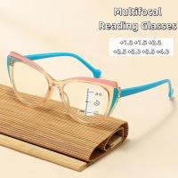 ราคา แว่นตาอ่านหนังสือหลายโฟกัสมองเห็นชัดป้องกันแสงสีฟ้าและยูวีสำหรับมุมมองระยะใกล้และไกล (40903715428)