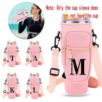 ราคา กระเป๋าถือแก้วน้ำแบบพกพากลางแจ้ง สีชมพู น้ำหนักเบา กันลื่น กระเป๋าสะพายข้างสำหรับขวดน้ำ กันน้ำ (57410426567)