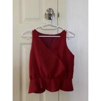 ราคา เสื้อครอป ออกงาน สีแดงเลือดนก อก 32-33 (10014424471)