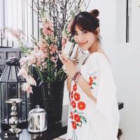 ราคา เดรส โบฮีเมี่ยนสีขาว ดอกสีแดงจากเกาหลี มีซับในทั้งตัว ใช้แล้วใหม่มาก (517295269)