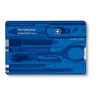 ราคา Victorinox Swiss Card Classic - Swiss Card with 10 Functions (0.7122.T2) Blue Translucent (7742601609)