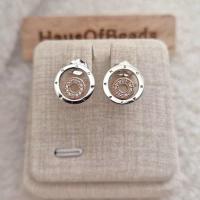 ราคา ️ NEW ของแท้ 100% พร้อมกล่อง+ถุง ️ Signature Two-tone Logo Circles Stud Earrings (45711077026)