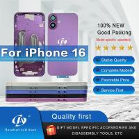 ราคา OEM US รุ่นสําหรับ iphone 16 ฝาครอบแบตเตอรี่ด้านหลังแชสซี Middl กรอบกระจกด้านหลัง + ปุ่มด้านข้าง + ไม่มี SIM Sard (57761156947)