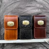 ราคา กระเป๋าหนังวัวแท้ ใส่มือถือได้ ร้อยเข็มขัด 100% ใบยาวหนังสวย ใส่โทรศัพท์ TED1 (41073097740)