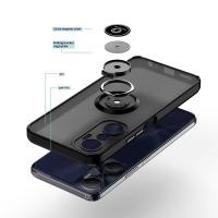 ราคา ปลอกกันกระแทกสําหรับ Infinix Hot 20 / 20 Play / 20s / 20 5G X6826 X6826B X6826C X666 X666B X6825 X6827 โปร่งแสง Frosted ฝาครอบแหวนหมุนได้ขาตั้ง TPU กันชนกรณี (46557879412)