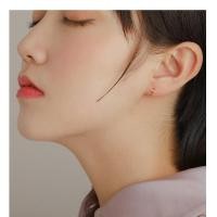 ราคา (silver925)ต่างหูเงินแท้ 925 ต่างหูรูปตัว T (ราคาต่อ 1 คู่)น่ารักมากๆ (23428570855)
