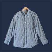 ราคา Old Navy Size L เสื้อเชิ้ตแขนยาว สีน้ำเงินตารางขาว (25531781047)