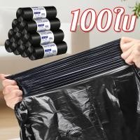 ราคา ถุงขยะ ใบหนา 100 ใบ 24x28 ถุงดำ แบบม้วน เหนียว กันน้ำ สำหรับถังขยะ ยกโหล ขายส่ง ได้มาตรฐาน พร้อมส่งจากไทย (53205538299)