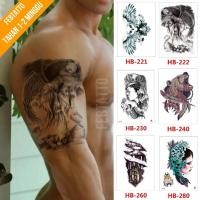 ราคา รอยสักชั่วคราวขนาด 21cmx15cm Aesthetic Tattoo Motif สติ๊กเกอร์รอยสักชั่วคราว ฮาลาล ขายส่ง รอยสักน้ํา นกฮูก นางฟ้า ผู้หญิง หมาป่า ผู้หญิง หุ่นยนต์ชนเผ่า HB 222 (57759293577)