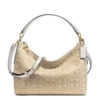 ราคา #ส่งฟรี EMS‼️ ของแท้ % COACH F58284 EAST/WEST CELESTE CONVERTIBLE HOBO IN OUTLINE SIGNATURE (1141914069)