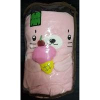 ราคา ผ้าห่มม้วน หมอนผ้าห่ม minojo ชมพู (9944361016)